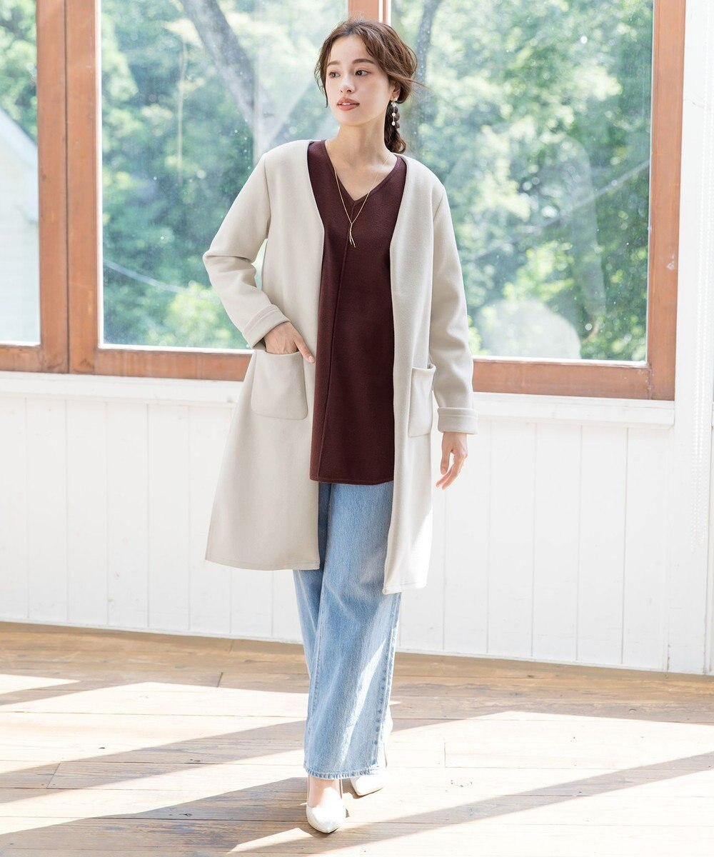 Tiaclasse 【2WAY】さらっと羽織れるFOXファーコート 