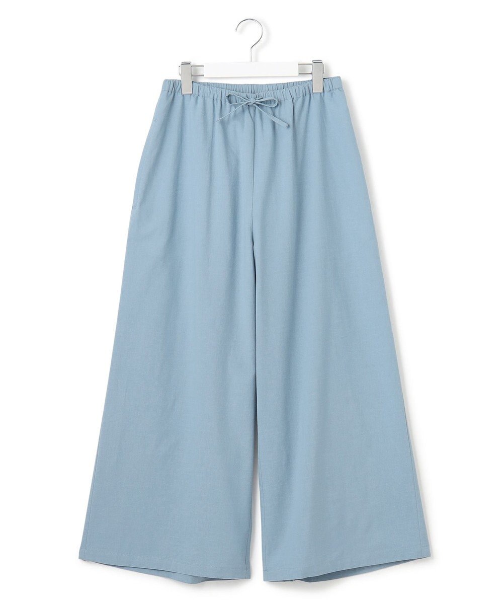 J.PRESS YORK STREET 【WOMEN】リネンライクリラックス ワイドパンツ 