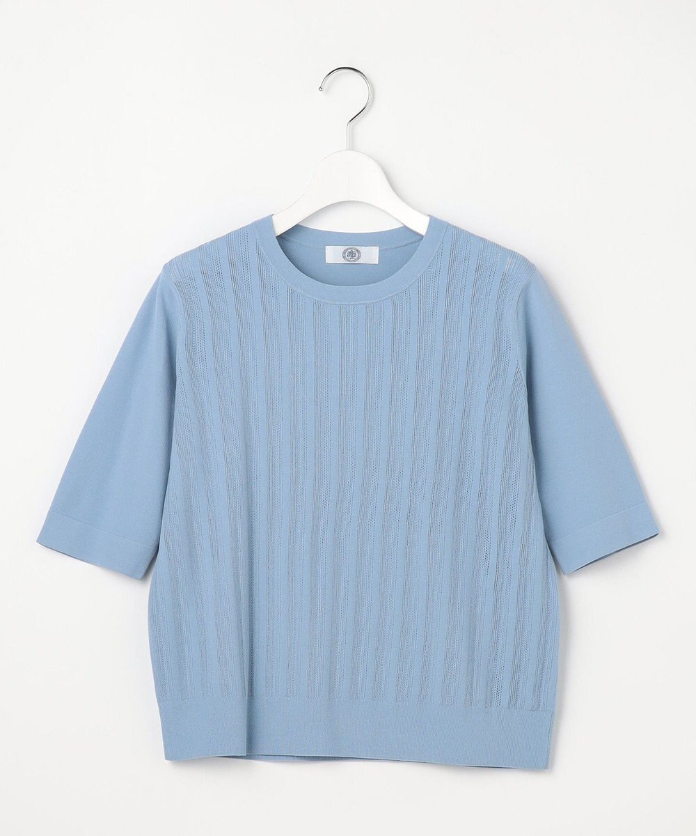 J.PRESS LADIES Rayon Elite Stretch クルーネック ニット 