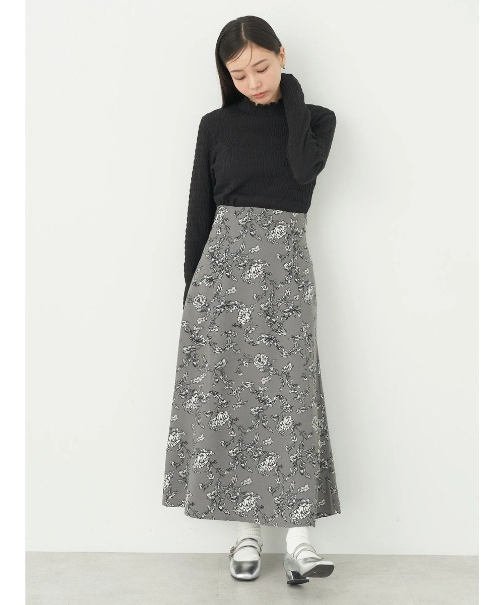 earth music&ecology シャーリングハイネックプルオーバー 