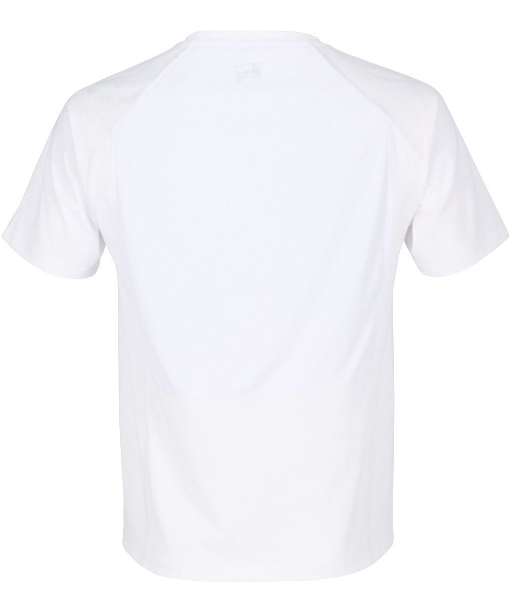 CW-X 【MEN】【CHUMS (チャムス)コラボ】 CW-X アウタートップス 半袖 3分袖 バックメッシュTシャツ Uネック 背中部分メッシュ素材切り替え メンズ LNO550 /ワコール 