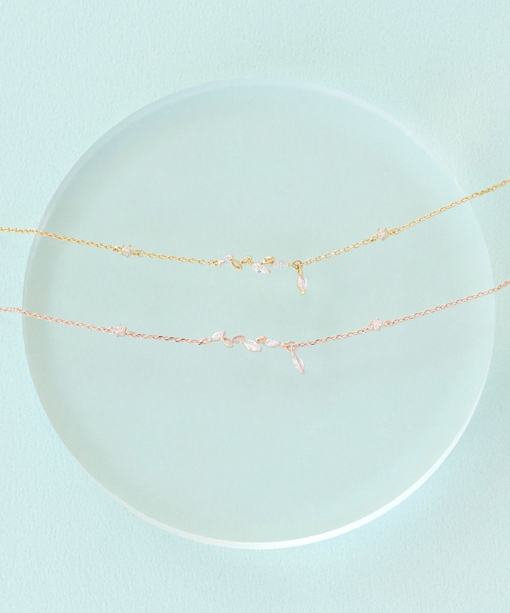 Phoebe シャイニーティアリーフブレスレット ローズゴールド 