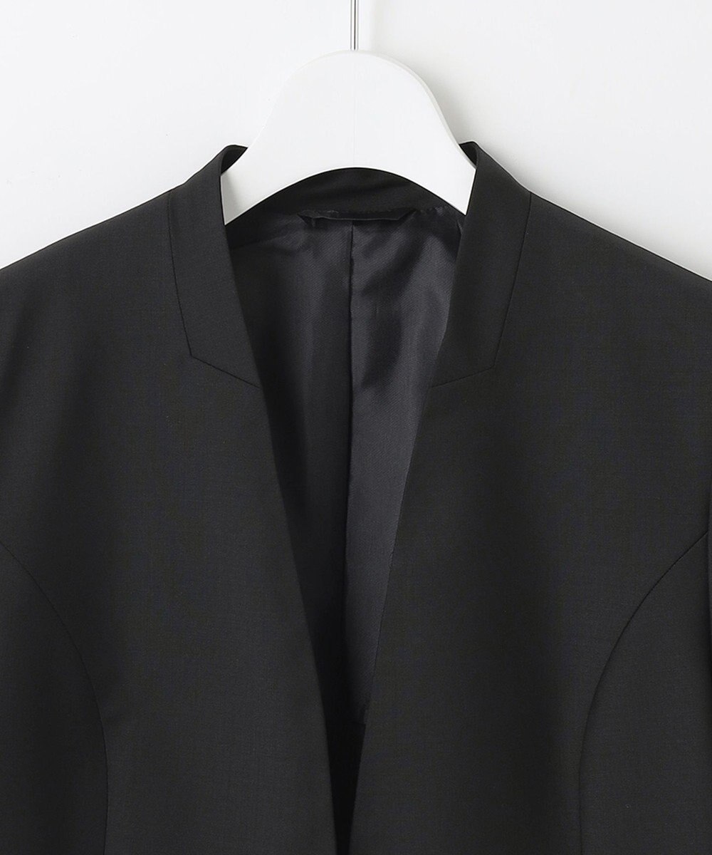 J.PRESS LADIES BAHARIYE SOLID ノーカラー ジャケット 