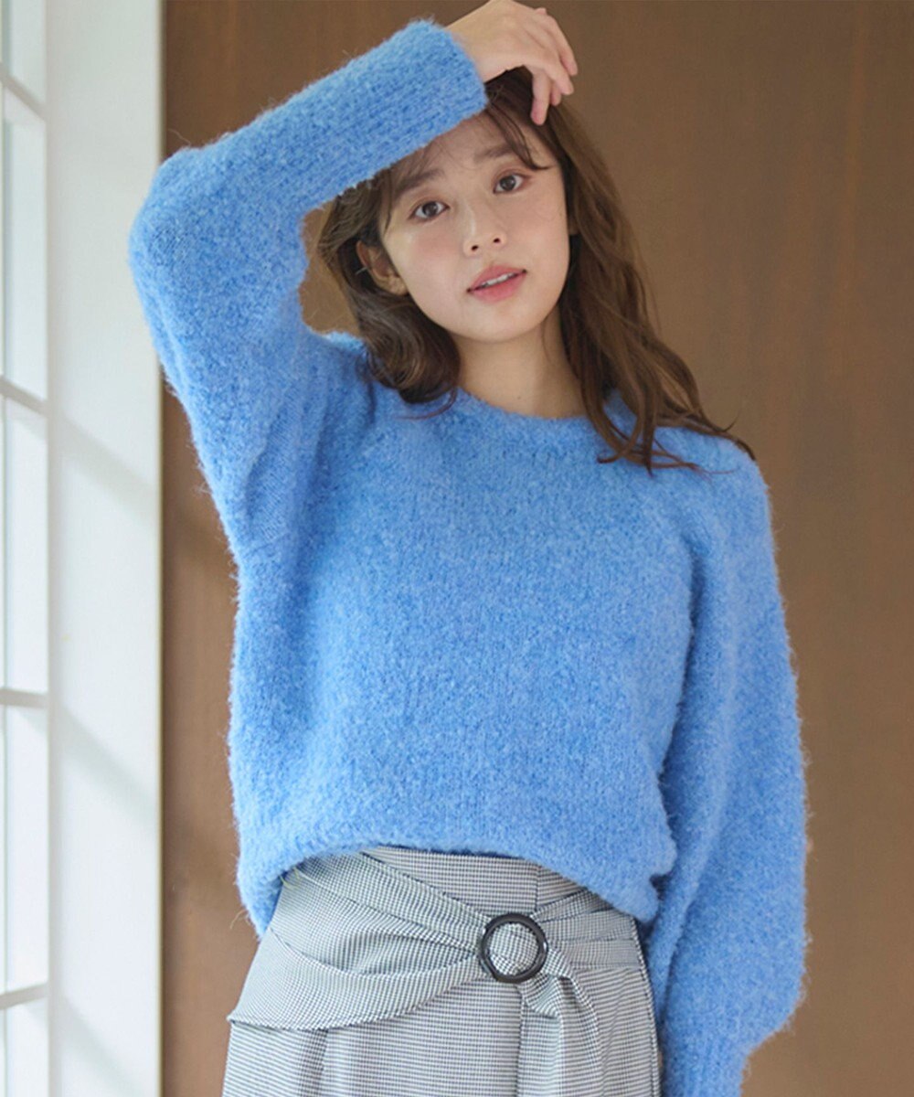 Feroux 【洗える】ブークレー ラグランニット 