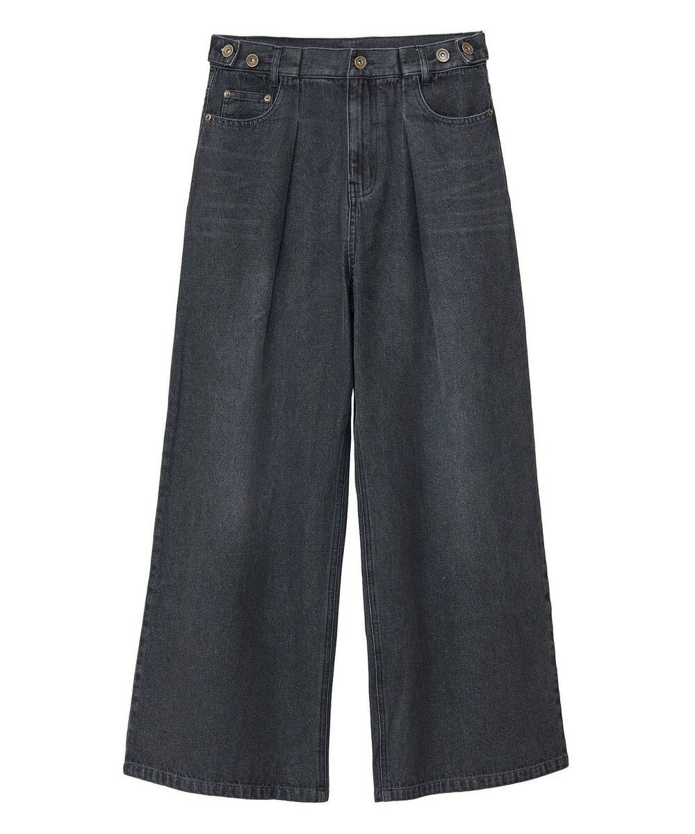 Green Parks ・ＳＵＧＡＲ　ＳＰＯＯＮ　デニムタックワイドパンツ 