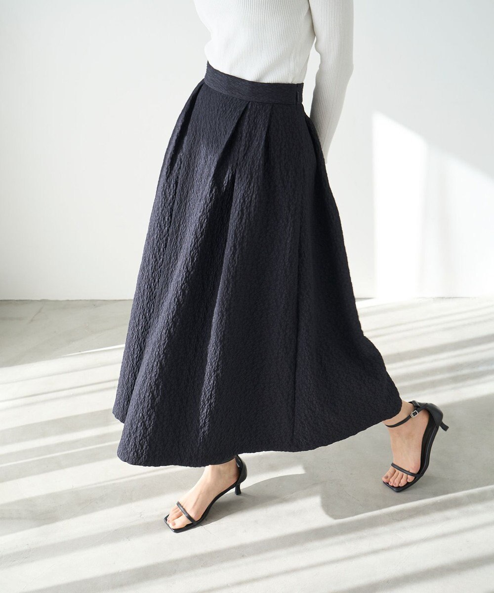 UNFILO フクレジャガード ボリュームスカート 