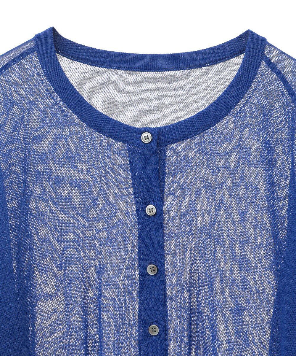 earth music&ecology 【予約】接触冷感シアークルーニットカーディガン 