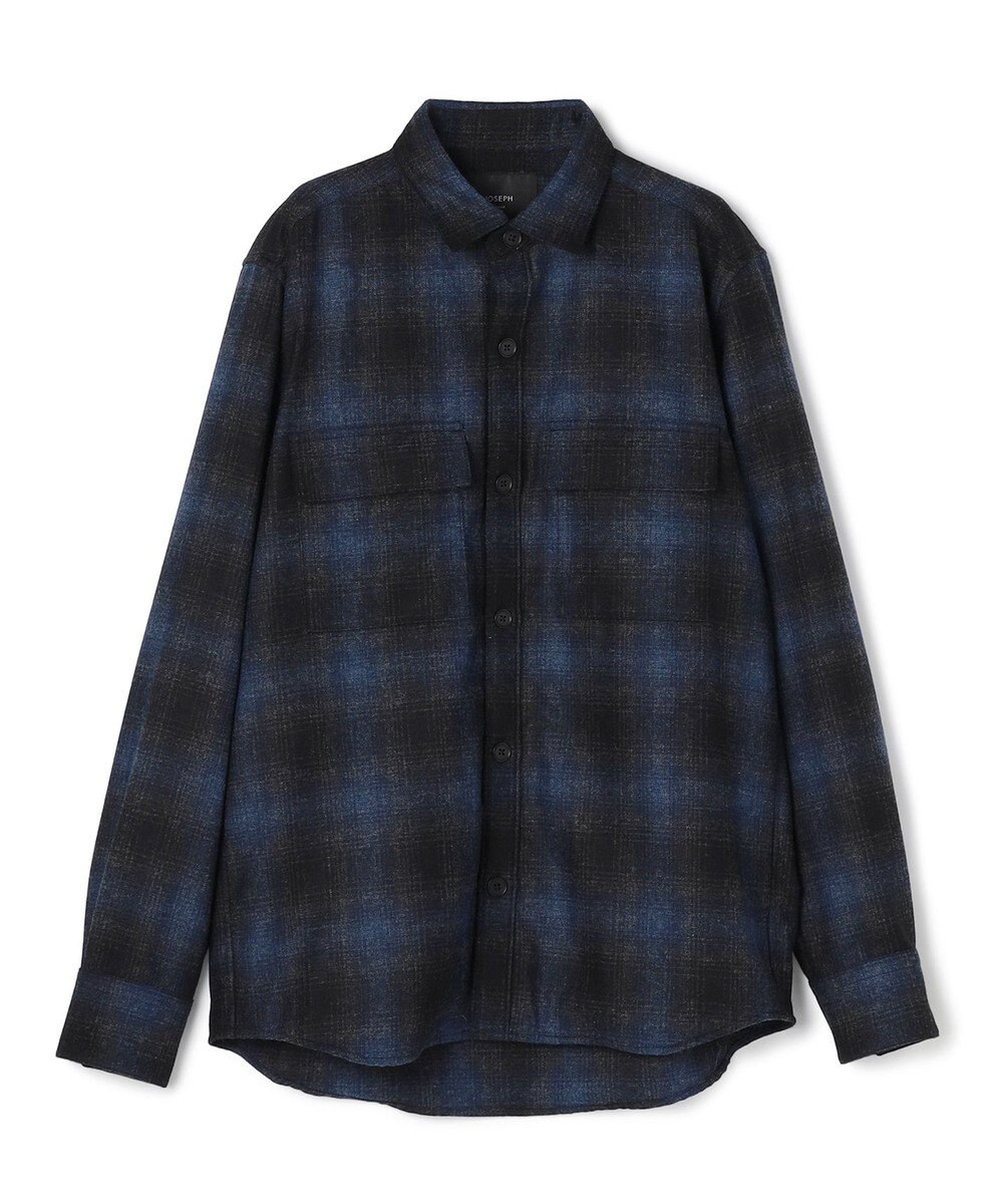 JOSEPH HOMME 【新素材】フェードフラノチェック / シャツブルゾン 