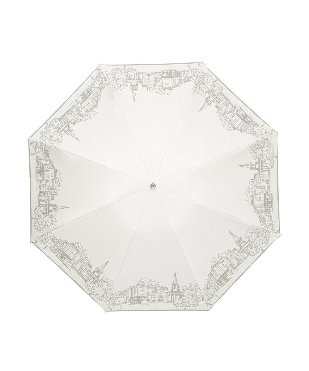 MOONBAT 【遮光100%/収納バッグ付き】SOLFEGE MODE  晴雨兼用 折りたたみ日傘 街並プリント 