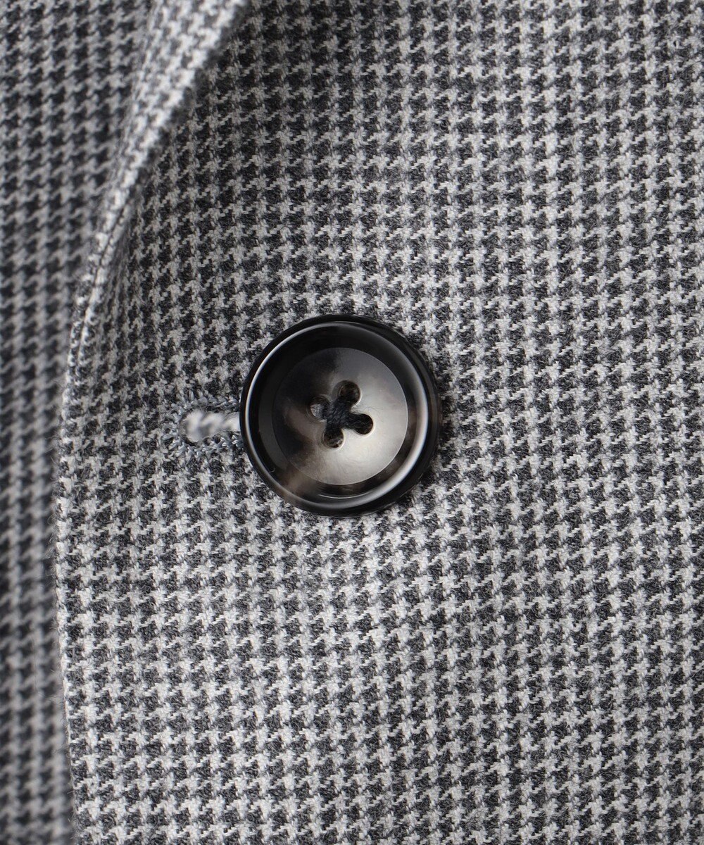 GOTAIRIKU 【CANONICO/カノニコ】サキソニーウールコットンブレンド ジャケット_グレー千鳥柄 