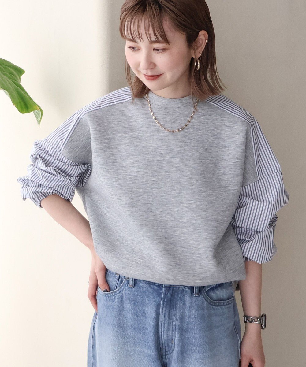 AMERICAN HOLIC 異素材コクーンポンチプルオーバー 