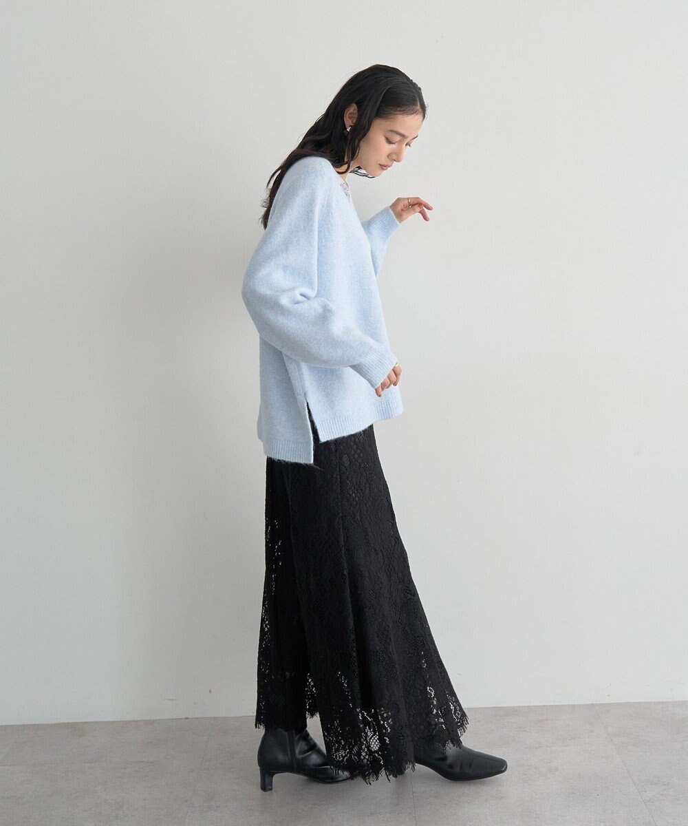 YECCA VECCA Vネックルーズニット 