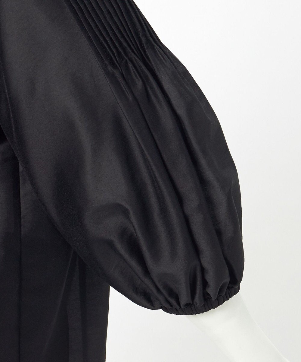 23区 L 【R(アール)】スモッキングタックオーガンザ ピンタック ブラウス 