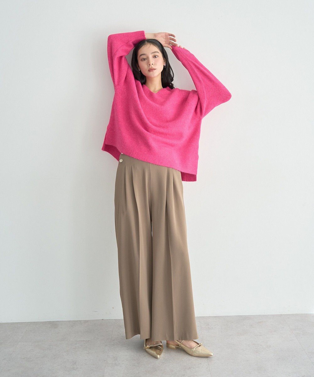 YECCA VECCA Vネックルーズニット 