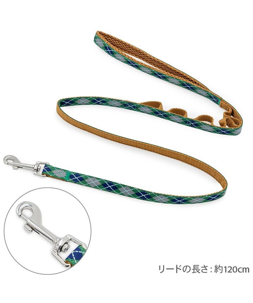 PET PARADISE ペットパラダイス チェック柄 リード ＳＭ 中型犬 