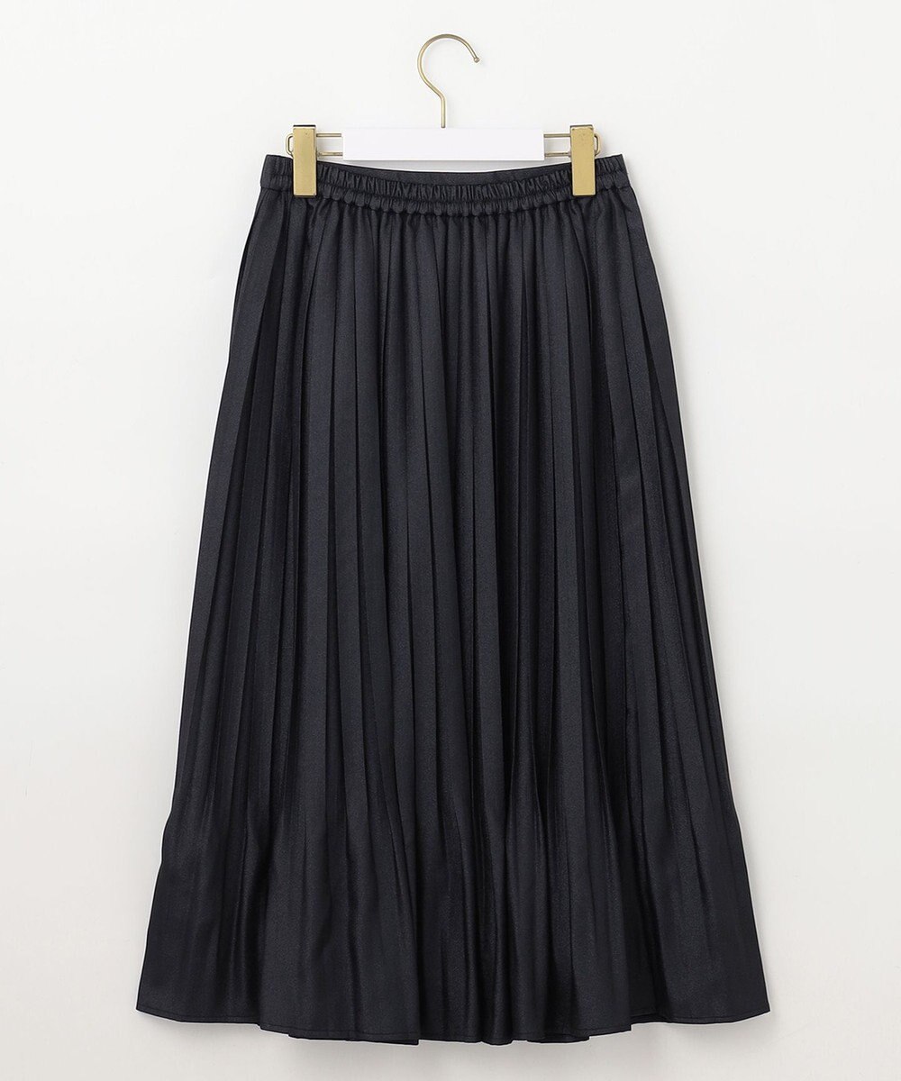 ANY SIS 【洗える】ブライトサテンプリーツ スカート 