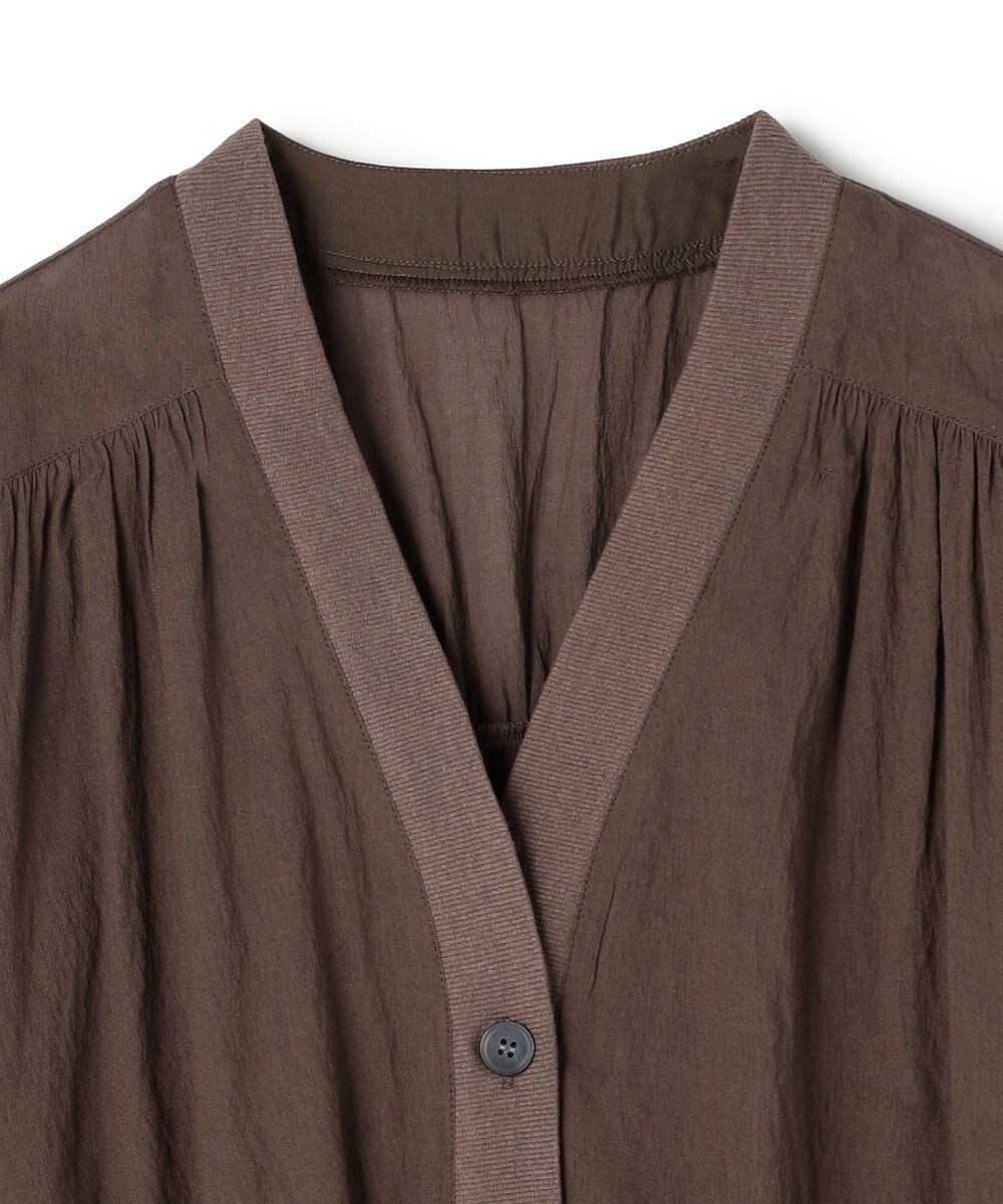 UNFILO シアーシャツ カーディガン 