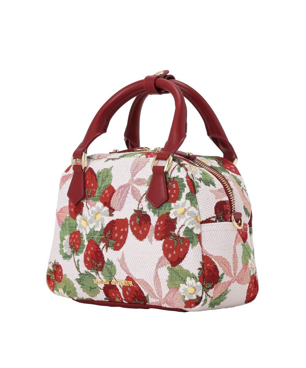 Maison de FLEUR いちごゴブラン2Wayボストンバッグ 