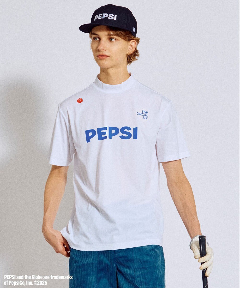 PW CIRCULUS 〈Pepsiコラボ〉【UNISEX】Pepsi 9-LOGO モックネックT 