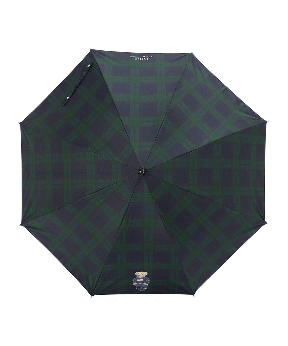 MOONBAT 【軽量】POLO RALPH LAUREN 晴雨兼用日傘 長傘 チェック／遮光 遮熱 UV 