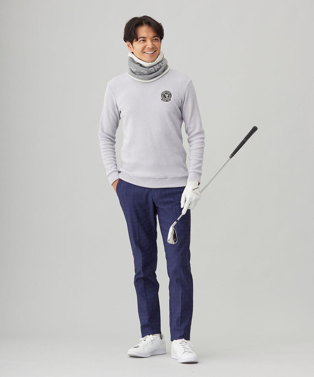 23区GOLF 【MEN】エンブレムジャガードパンツ 