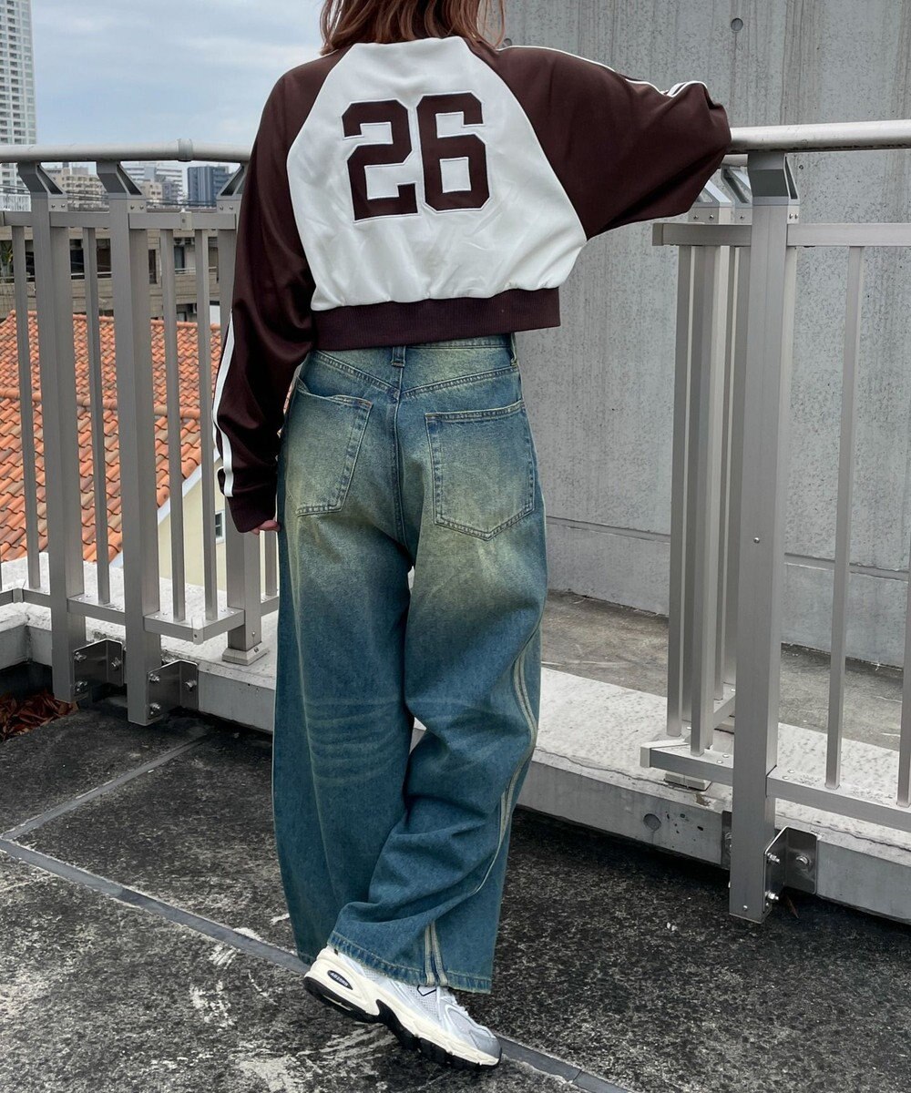 WEGO グラフィックショートトラックジャケット 