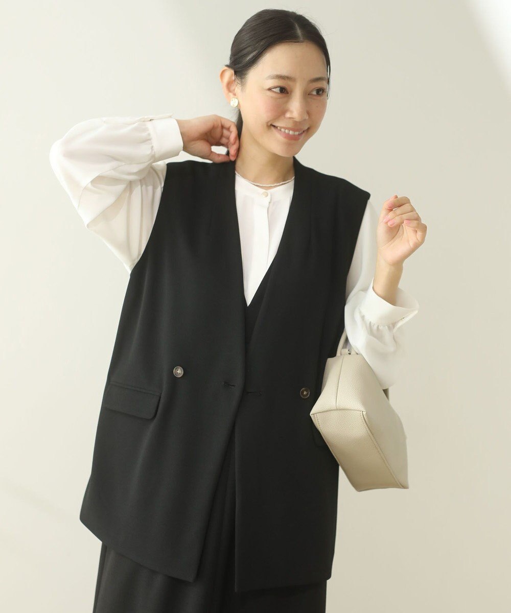 Green Parks Ｏ．洗えてストレッチ　Ｗボタンベスト 