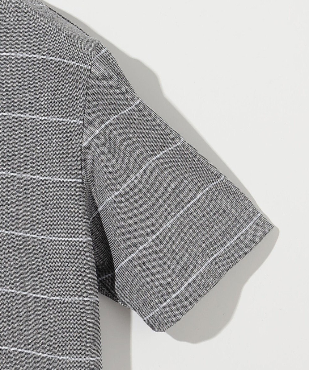 JOSEPH ABBOUD 【和紙ニット/日本素材・縫製/ 軽量/通気性/速乾性】和紙フライスボーダー Tシャツ 