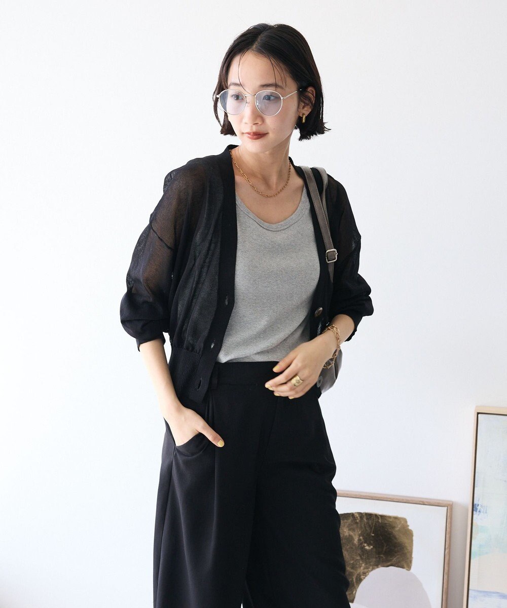 CRAFT STANDARD BOUTIQUE シアーニットカーディガン 