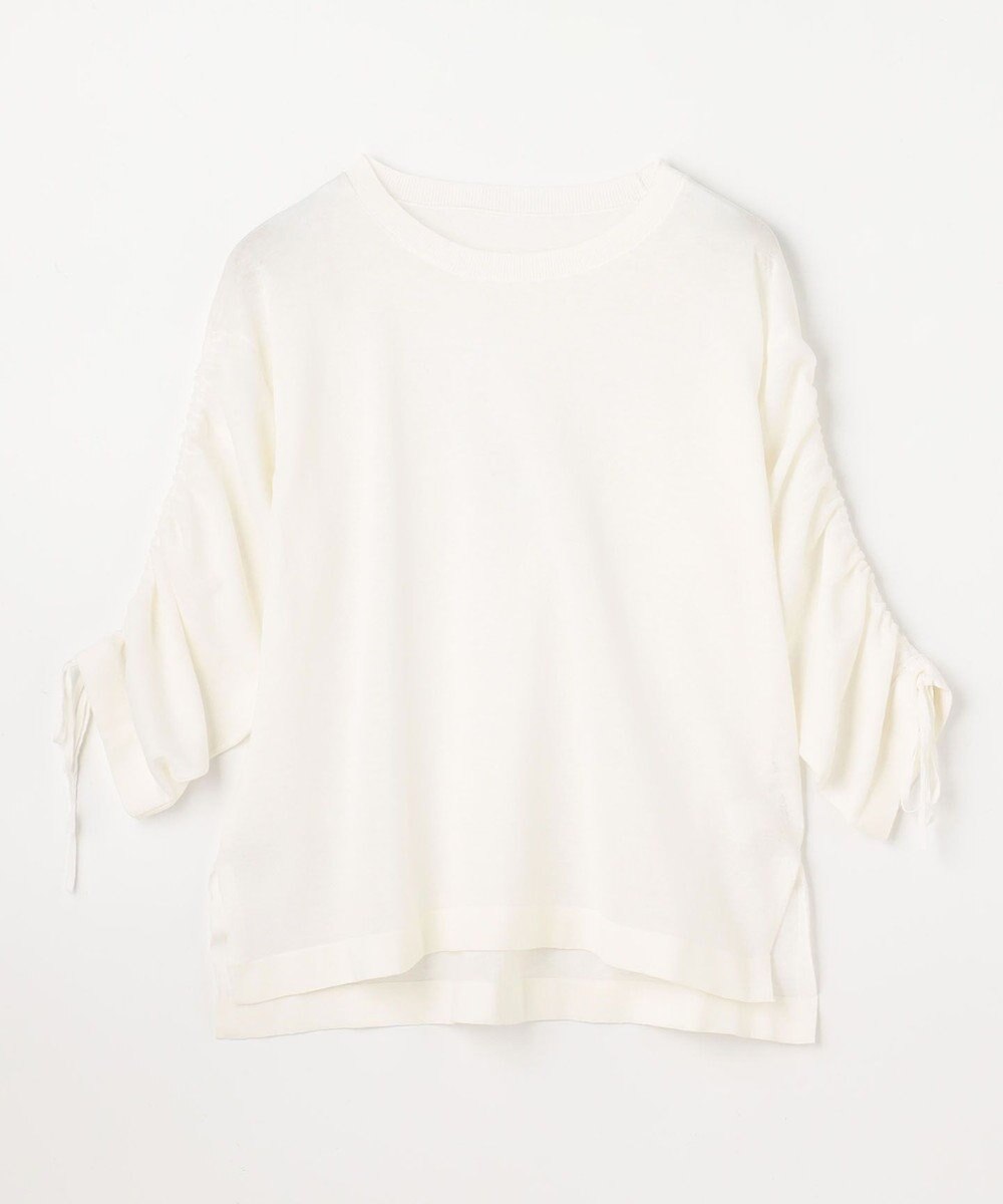 ANY L シアーシャーリングスリーブニット 