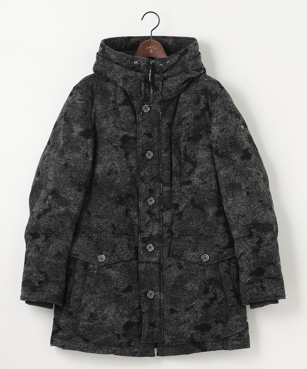 JOSEPH ABBOUD MOUNTAIN 【イタリア素材/ECOファー/9ポケット/ダウン/男女兼用】スライバーカモフラージュ　ダウンコート 