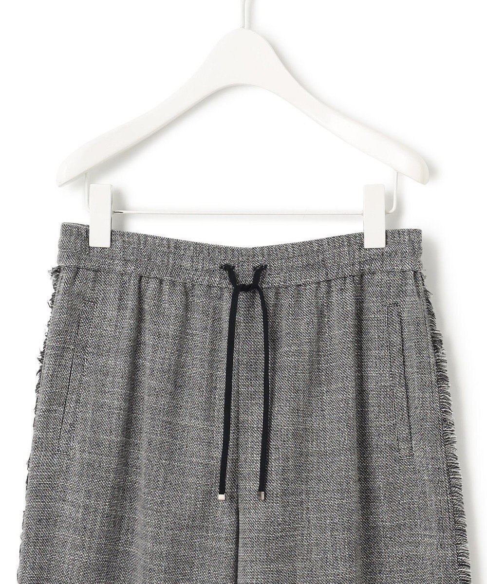 ICB 【洗える】 ライトスラブツイード ワイドパンツ 