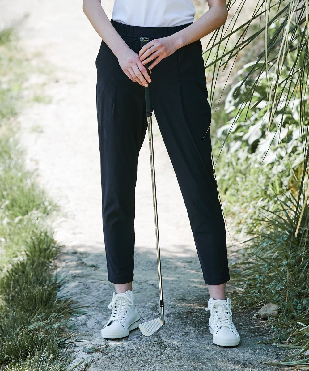 23区GOLF カラー追加！【23Fondation/WOMEN】メリルハイテンション テーパードパンツ 