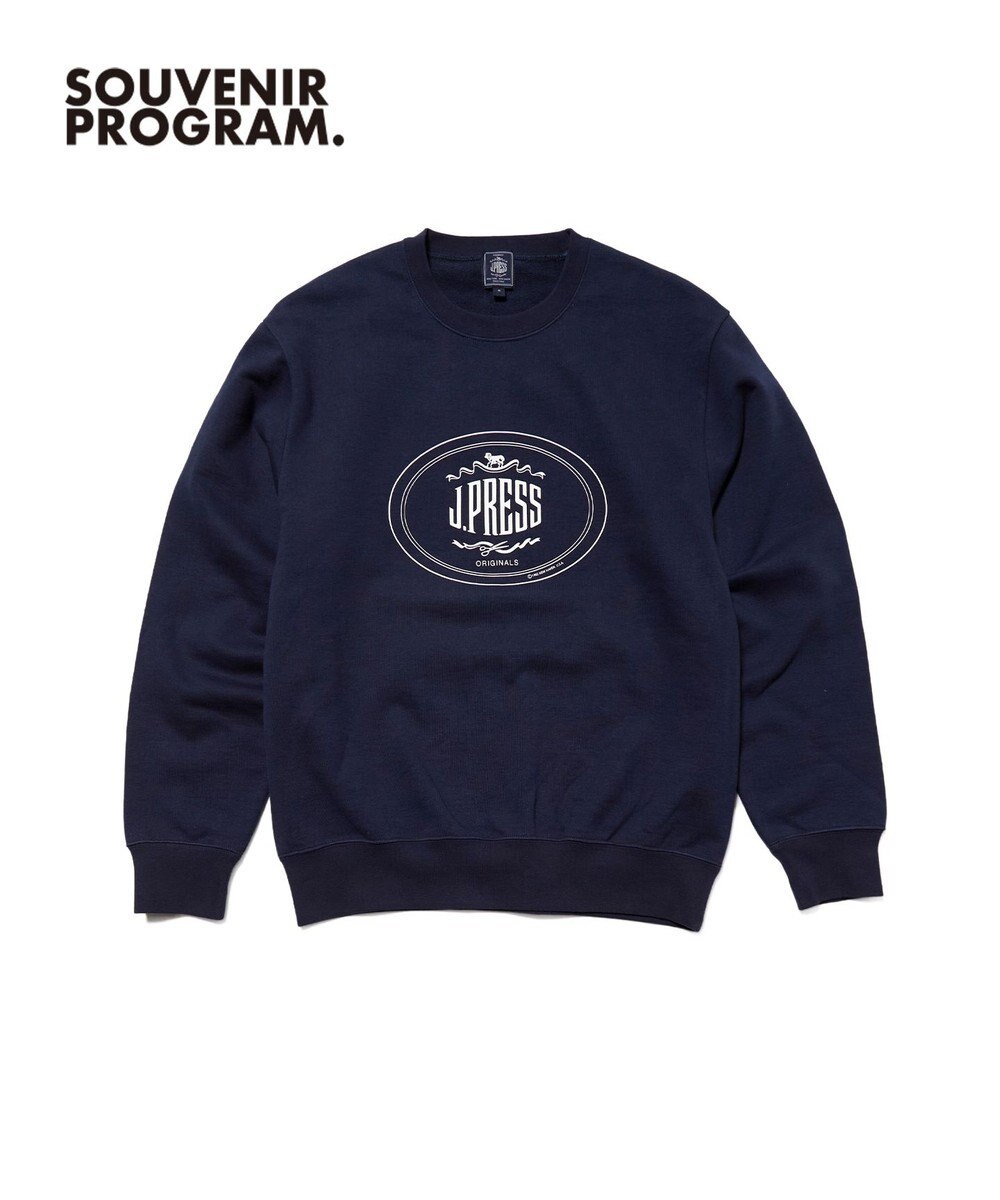 J.PRESS MEN 【J.PRESS ORIGINALS】【UNISEX】Supima Recycle French Terry Orval Logo Sweat Shirt 