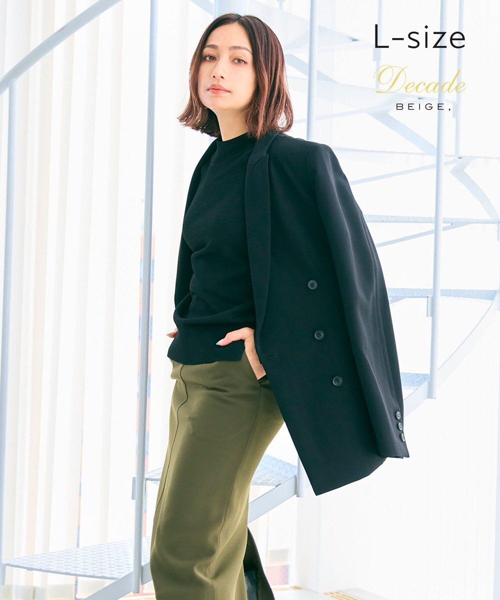 BEIGE， 【洗える・L-size】ALAINA / ダブルジャケット 