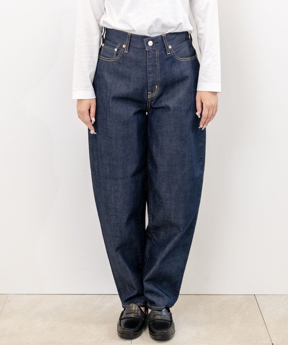 caqu FS narrow barrel ナローバレルデニムパンツ 