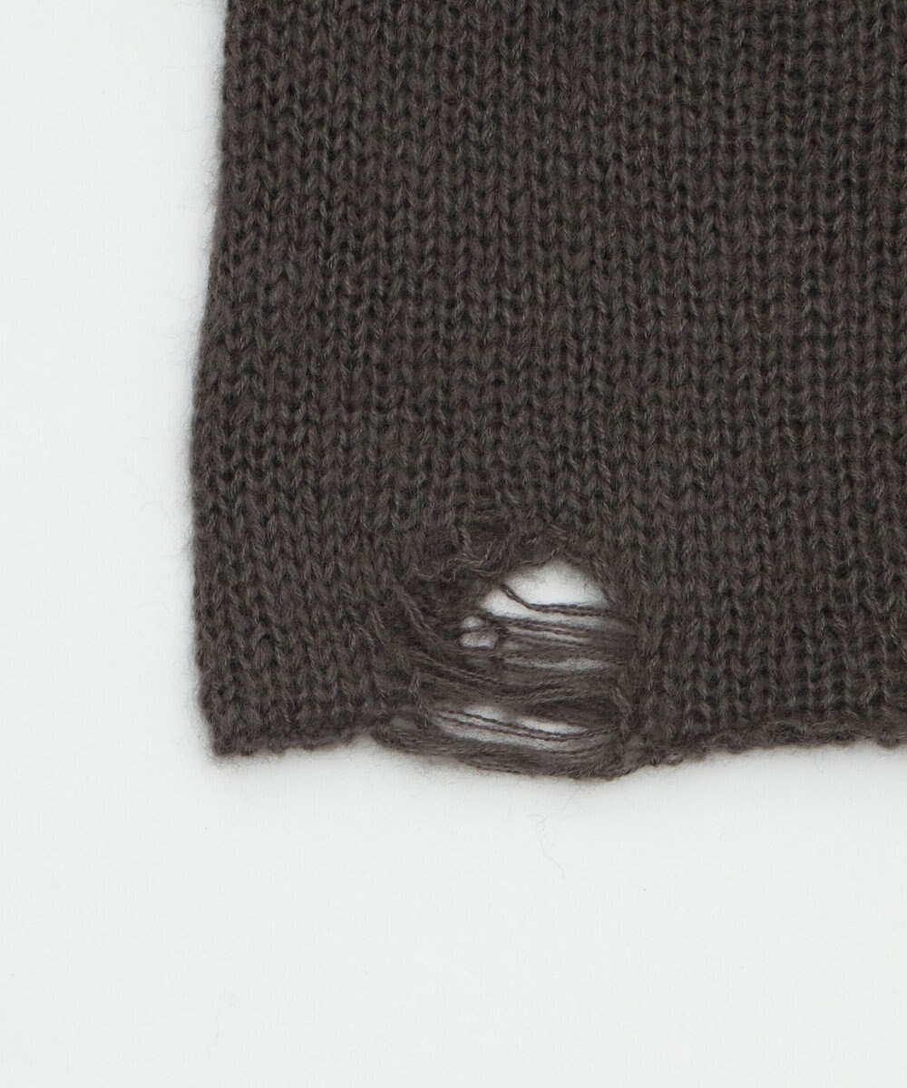 WEGO モヘアタッチダメージショートニット 