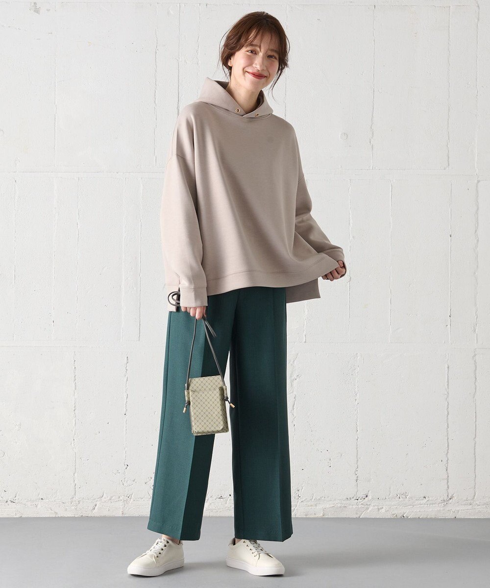 ANY L 【洗濯機可】クロップド丈ダンボールパーカー 