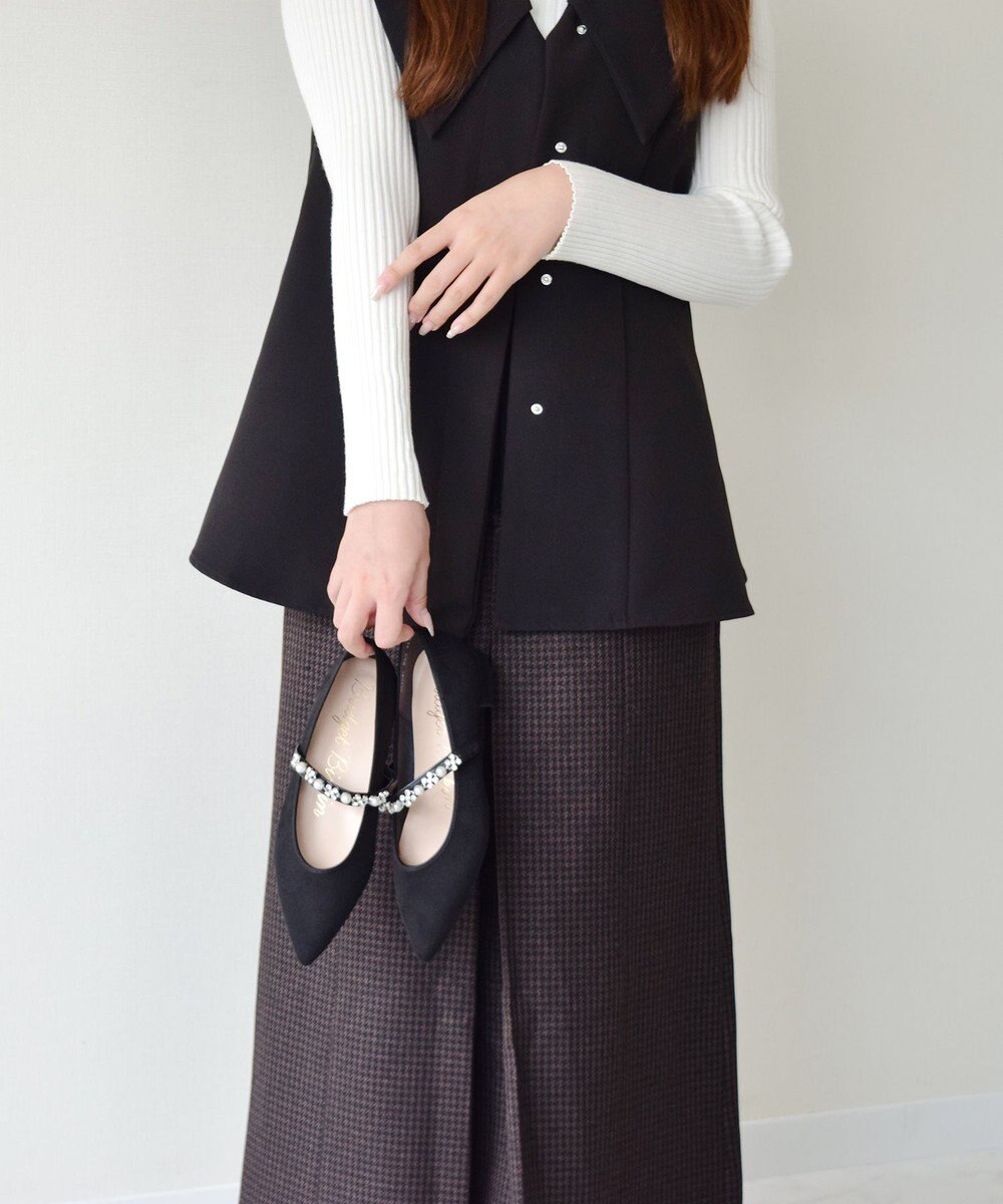 Bridget Birkin ＜抗菌消臭＞【Bridget Birkin】キラキラストラップポインテッドパンプス 