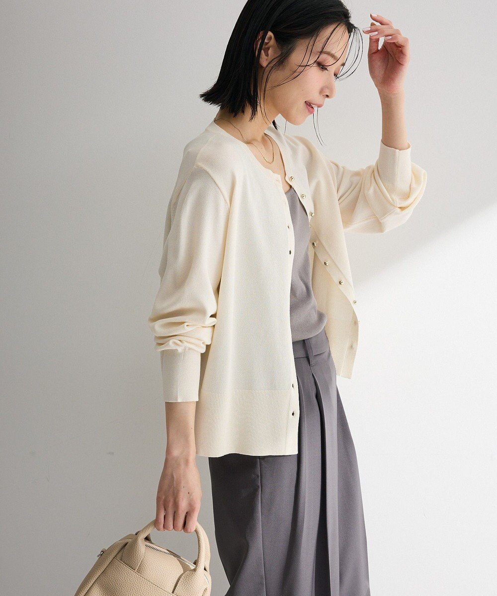 Green Parks 金釦コンパクトニットカーディガン 