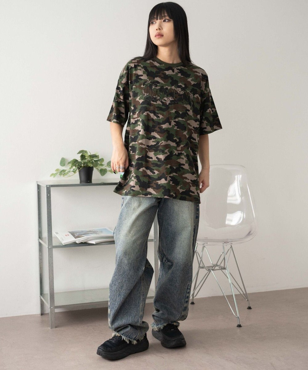 WEGO ヴィンテージウォッシュグラフィックビッグT 