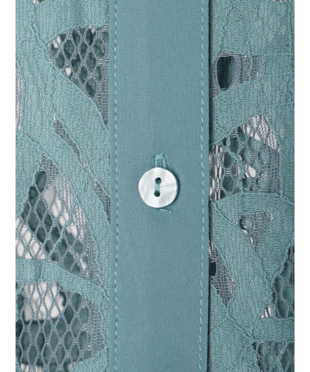 Green Parks ・ＥＬＥＮＣＡＲＥ　ＤＵＥ　レースバンドカラーブラウス 