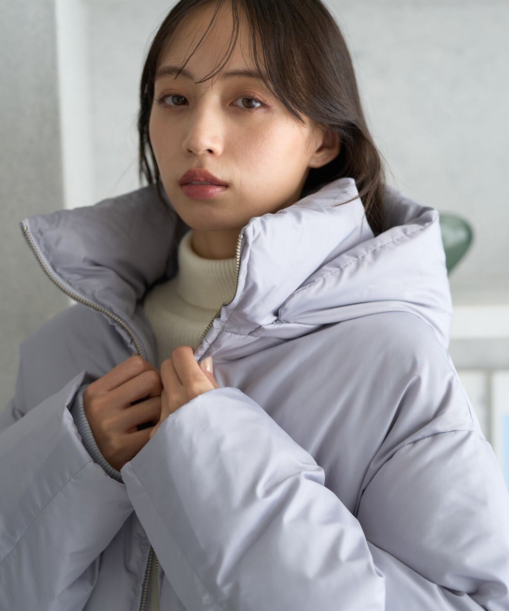 earth music&ecology 2wayパファー ショートブルゾン 