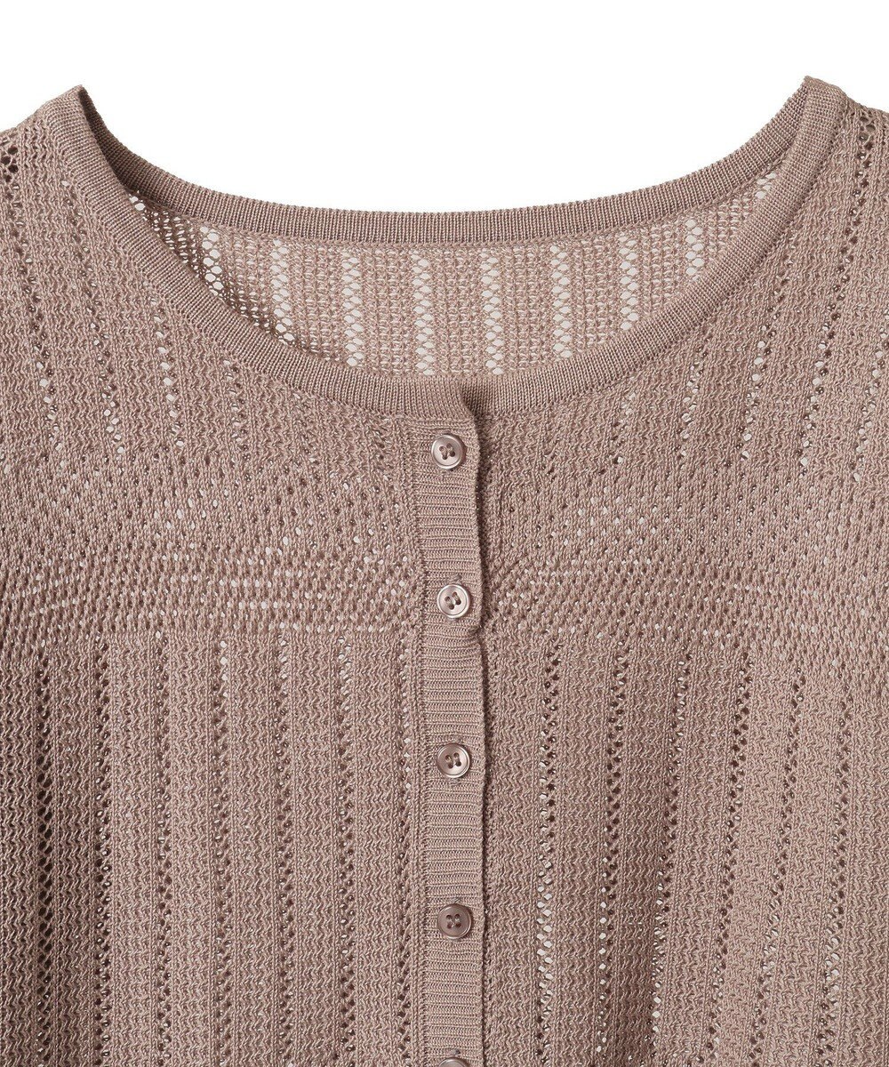 earth music&ecology ＳＥＴ２点レース編みペプラムカーデ＋スカート 