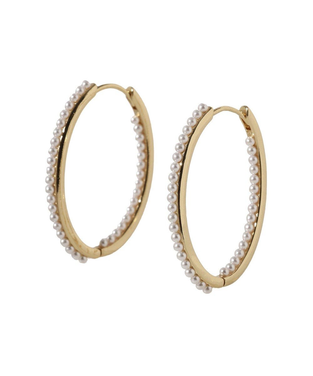 Green Parks パールラインワンタッチピアス 