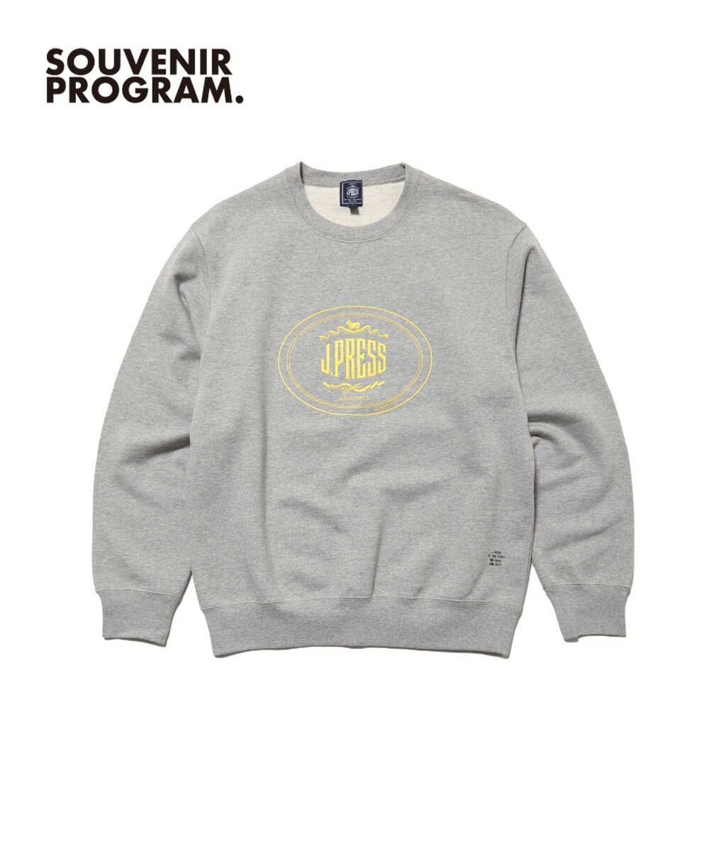 J.PRESS MEN 【J.PRESS ORIGINALS】【UNISEX】Supima Recycle French Terry Orval Logo Sweat Shirt 