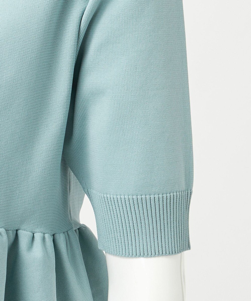 23区 S 【R(アール)】フォルムニット ペプラム ポロシャツ 