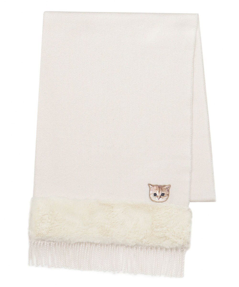 MOONBAT PAUL & JOE ACCESSOIRES ヌネットワッペン×ファームースタッチマフラー（パッケージ入り） 