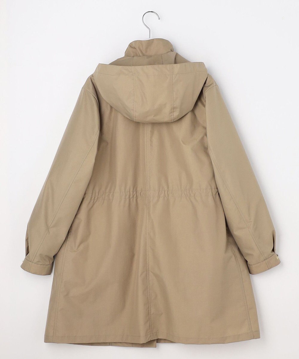 J.PRESS LADIES 【2way】スパンライクナイロンタッサー フーデッド コート 