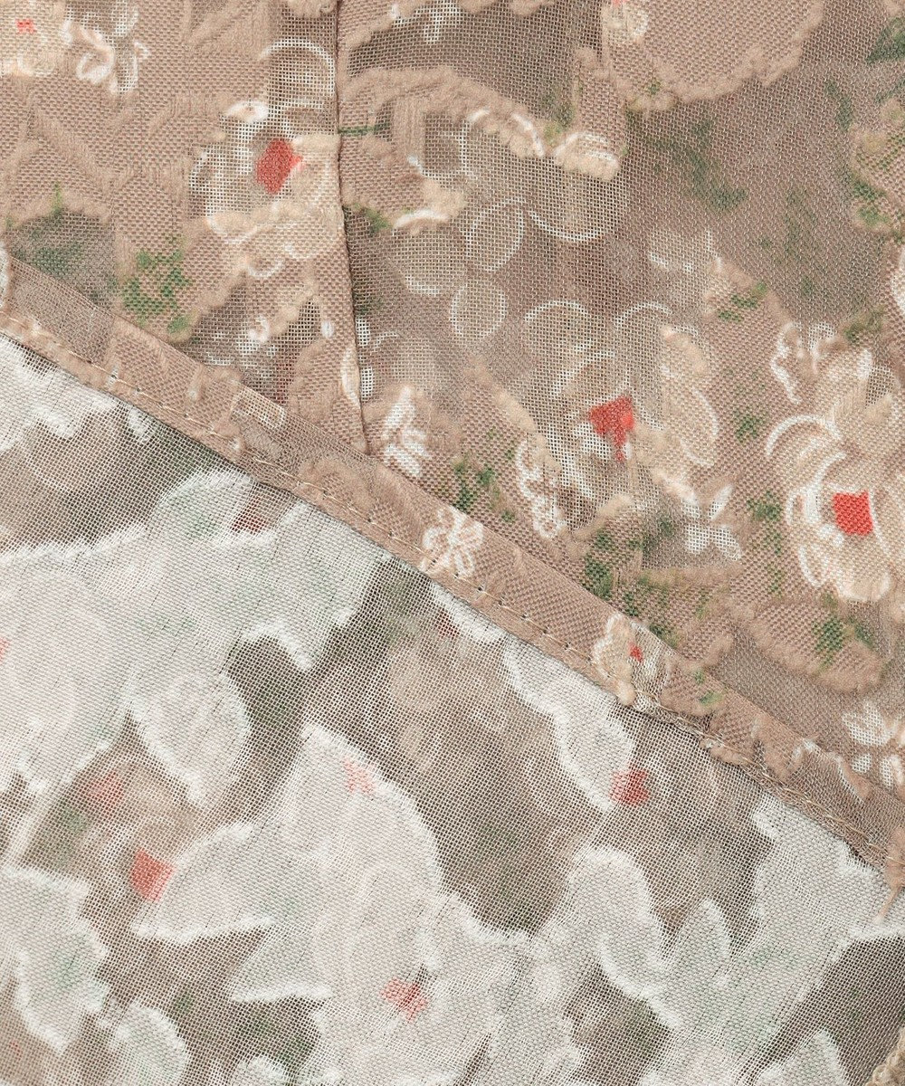 組曲 【WEB限定】フラワーボーダージャカードプリント ブラウス 